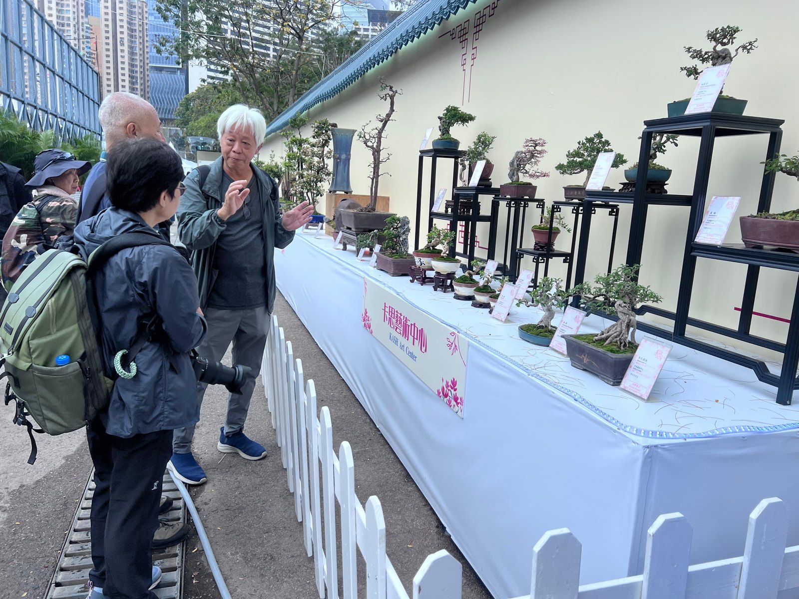 Mr. Tong Yuk Chiu shared the knowledge and skills of Lingnan Penjing to the public